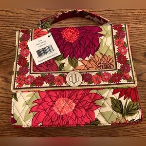 Vera Bradley JULIA Hello Dahlia! Handbag / Shoulder Bag Retired Pattern NWT